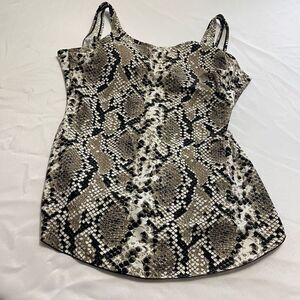 Shore Shapes Snake Print One Piece Bathing Suit Swimsuit Swimdress Plus Size 18